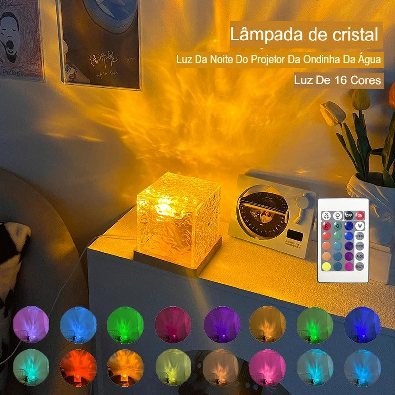 Cubo projetor de cristal