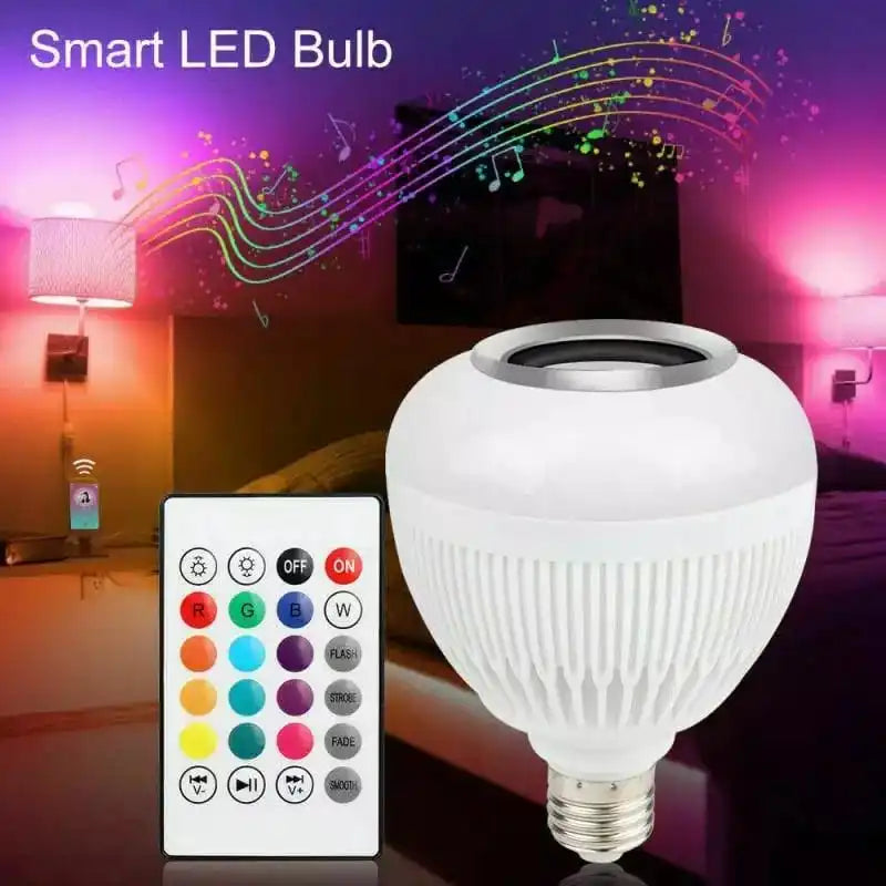 Lampada Bluetooth Led Caixa De Som